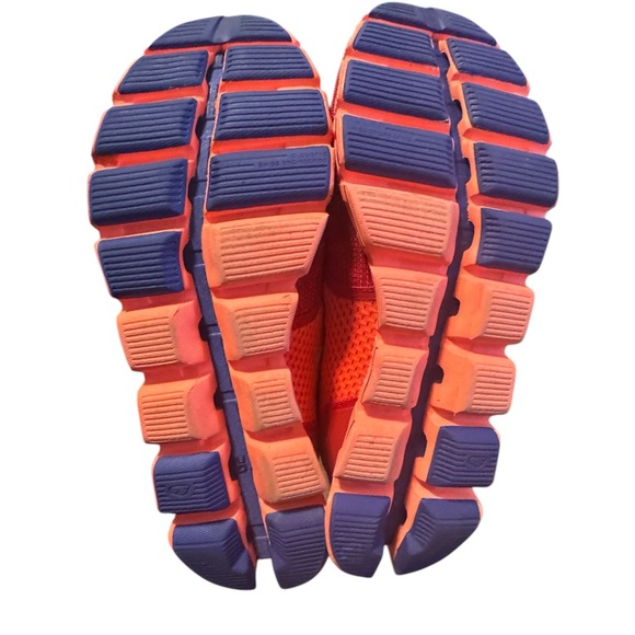 On Cloud On Running Shoes Women’s Sneakers Sz 9 Red Blue Great Condition - Picture 5 of 7